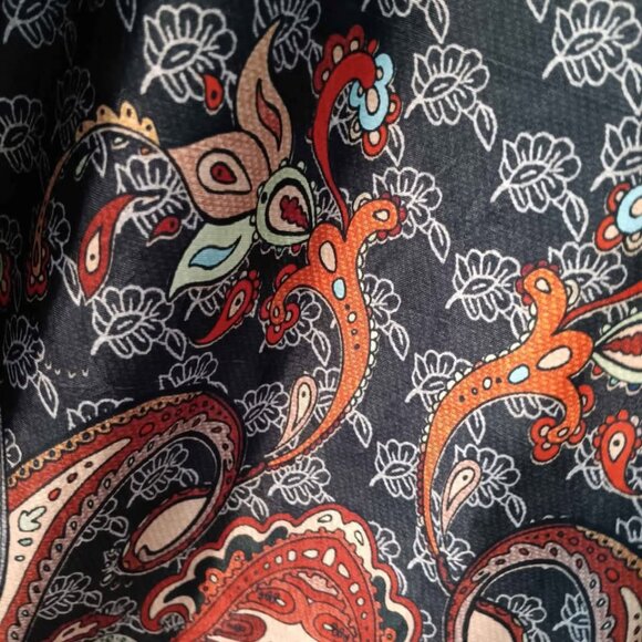 Tasha Polizzi designer ethnic boho wide leg palazzo knit pants - L - Picture 2 of 7